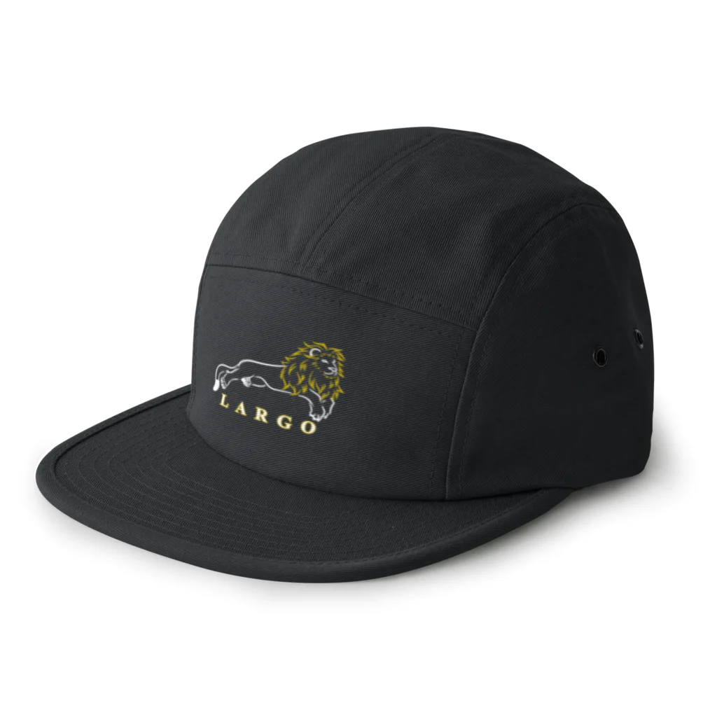 ラルゴのLION(白) 5 Panel Cap