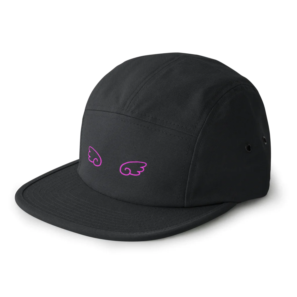 はぬの天使の羽（濃いピンク） 5 Panel Cap