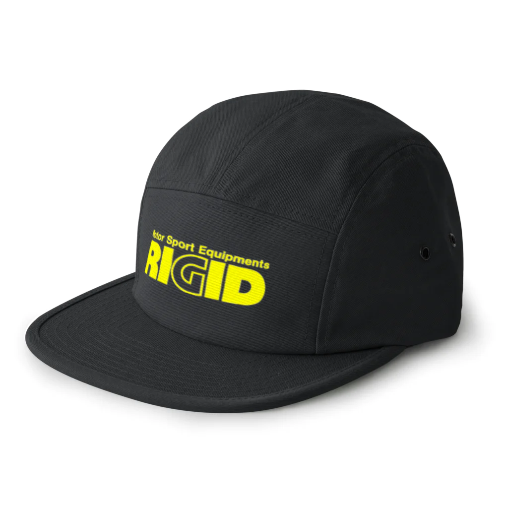 リジット・モータースポーツのRIGID透過黄ロゴ 5 Panel Cap