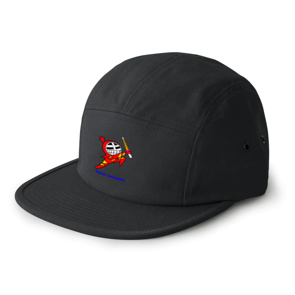 剣道グッズ　覆面剣士マスクドスウォーズマン　剣道Tシャツのマスクド・レッド 5 Panel Cap