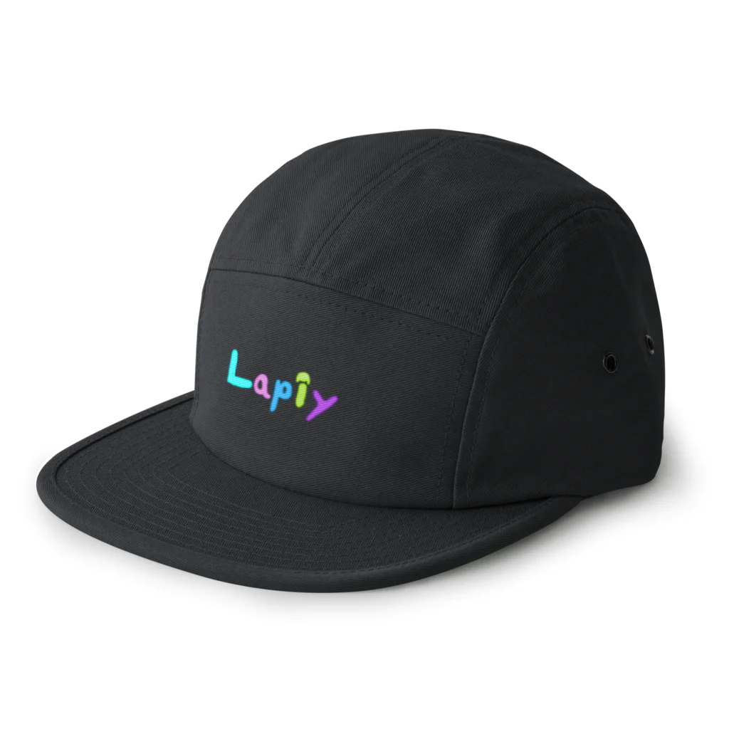 癒しのうさぎラピィ&りんのラピィのロゴ入り 5 Panel Cap