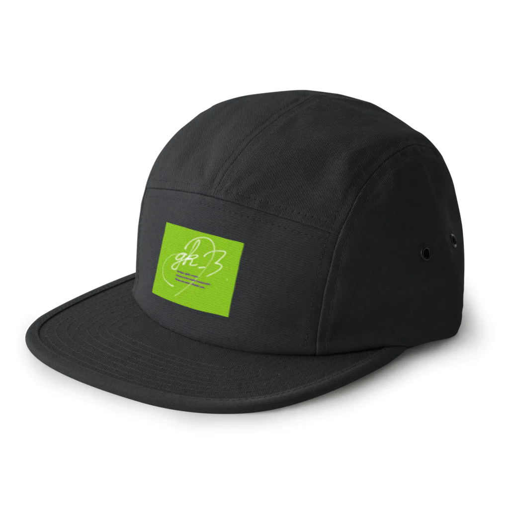 gk_Breath.のボックスロゴ。(Green) 5 Panel Cap