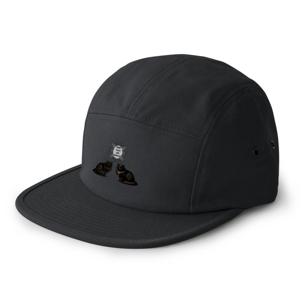 海賊猫 cocoの『秘密の鍵を握る猫』 Keep Calm and Goth On ゴシック 黒猫 Donation Items for cats 5 Panel Cap