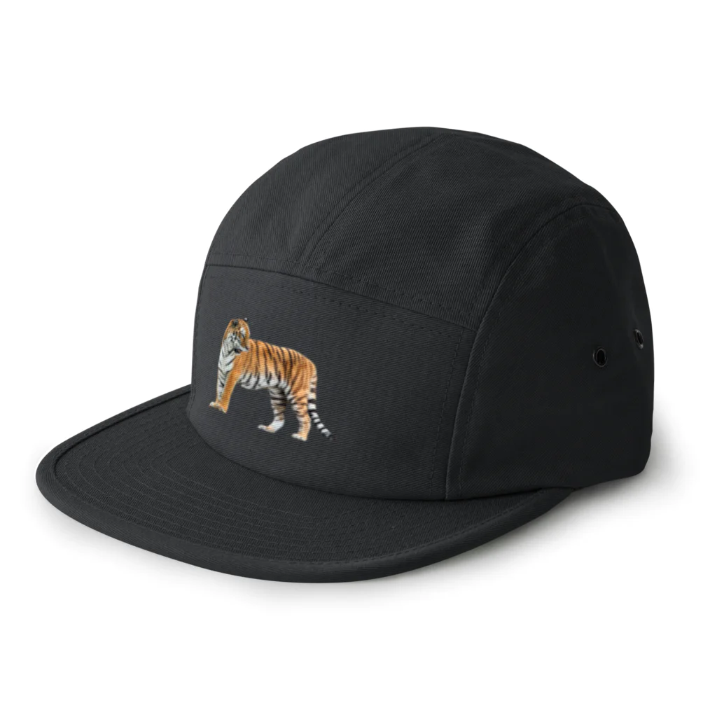 いきもの大好き！ほほえみフレンズのトラが振り向く。 5 Panel Cap