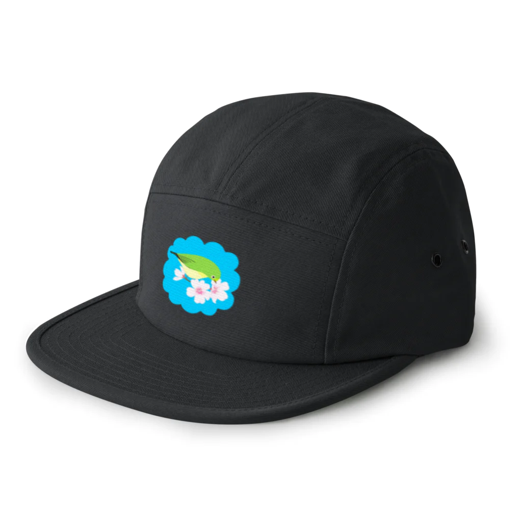 LalaHangeulの桜とメジロさん 5 Panel Cap