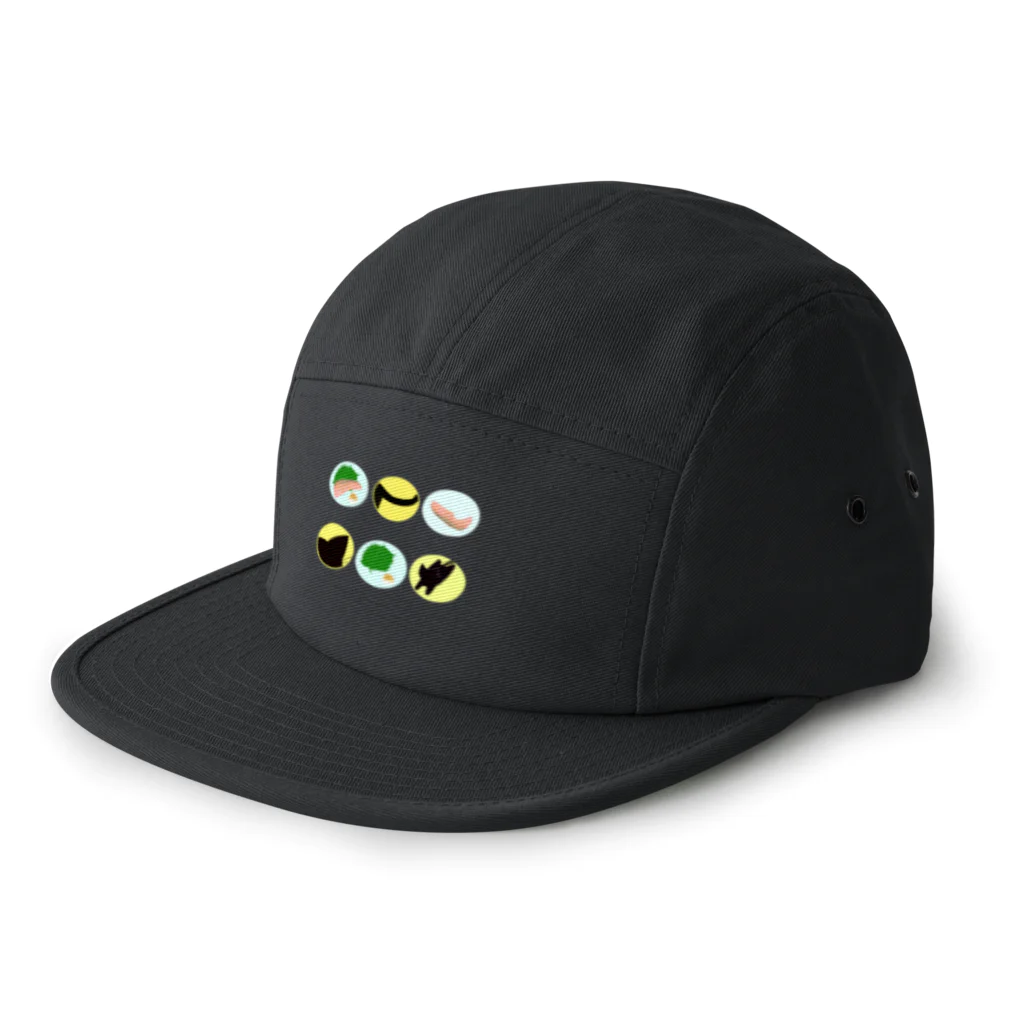 世捨てたぬきのお魚どろぼうを探せ！ 5 Panel Cap