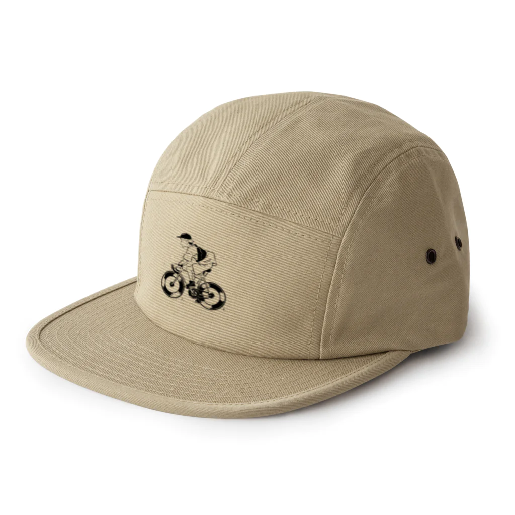 山形屋米店のピストバイクでポタリング 5 Panel Cap