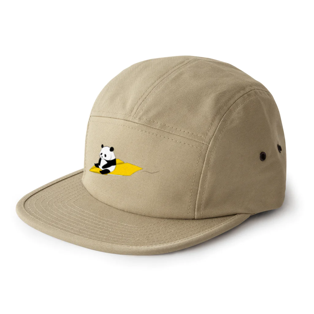 江姫みかん館【パンダ】の紙飛行機 5 Panel Cap