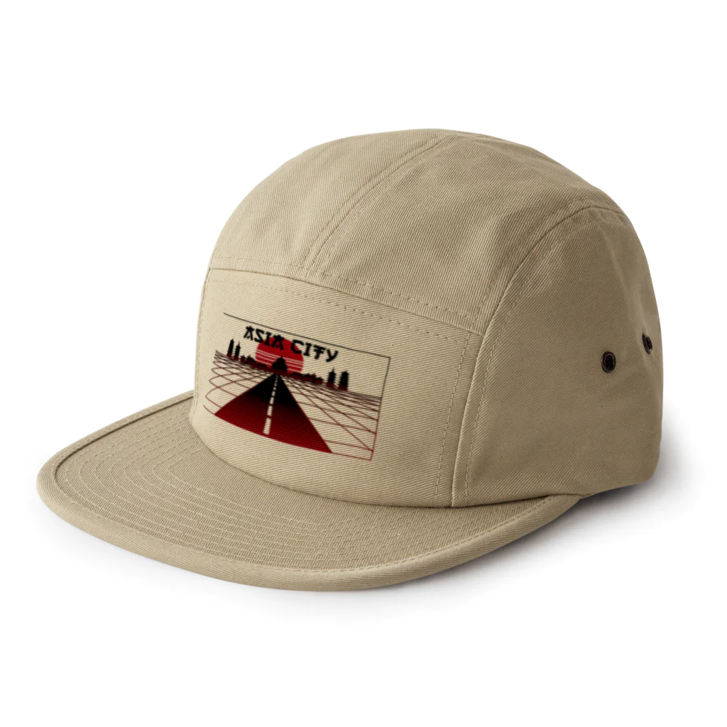 中華呪術堂（チャイナマジックホール）の vaporwave asiacity  5 Panel Cap