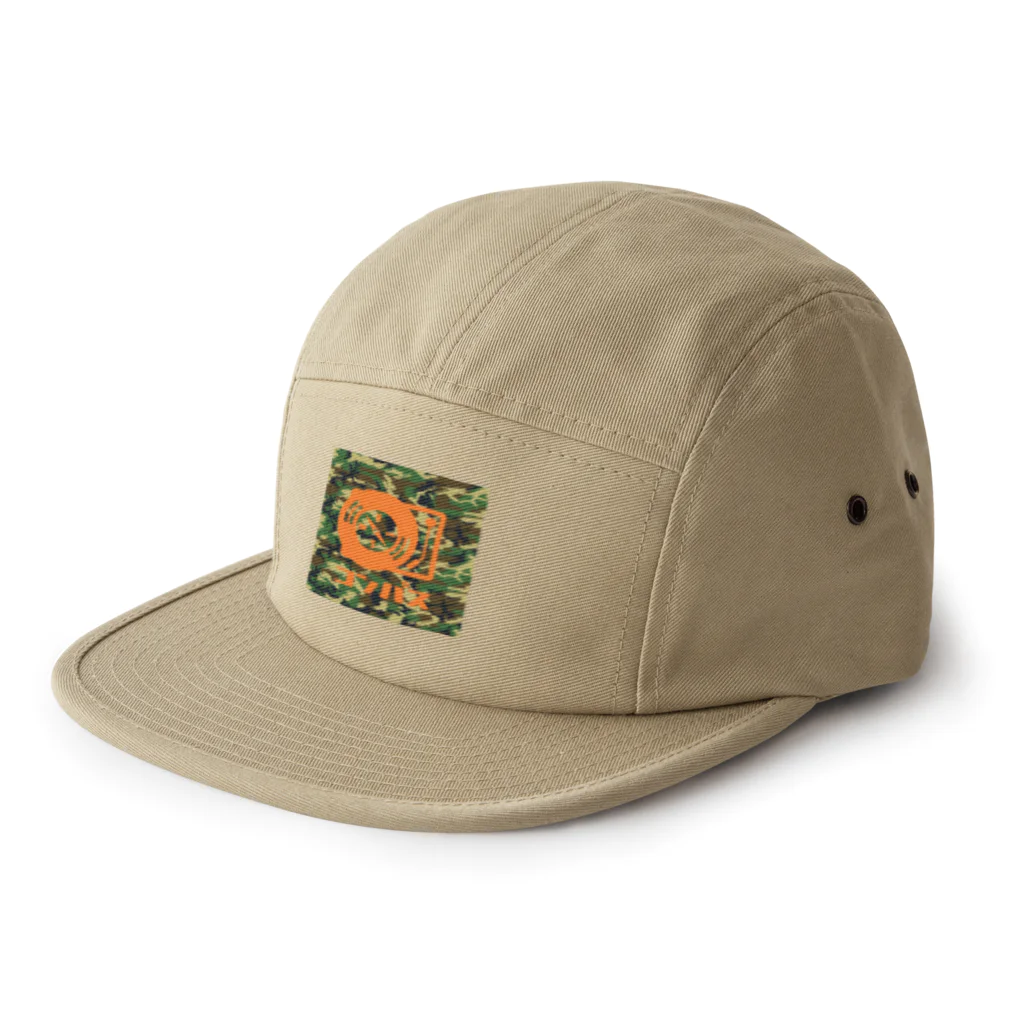 ＯＫダイレクト　powered by SUZURIのコンパス（カモフラージュ　ウッド） 5 Panel Cap