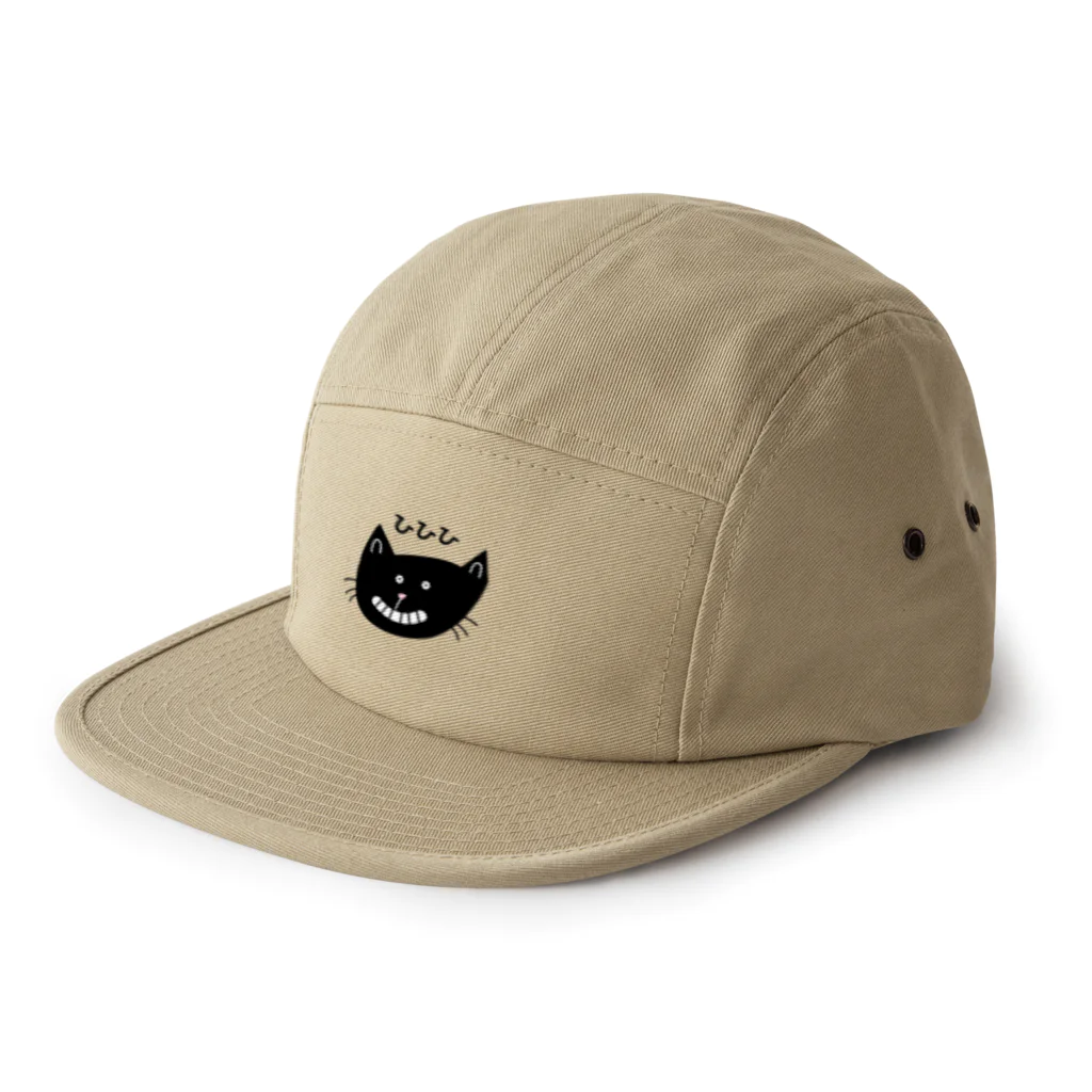 mi gatosのひひひねこ 5 Panel Cap