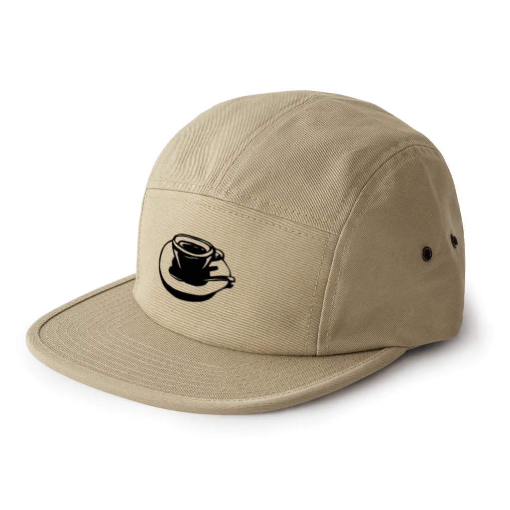 切り絵草太のcoffee break 5 Panel Cap