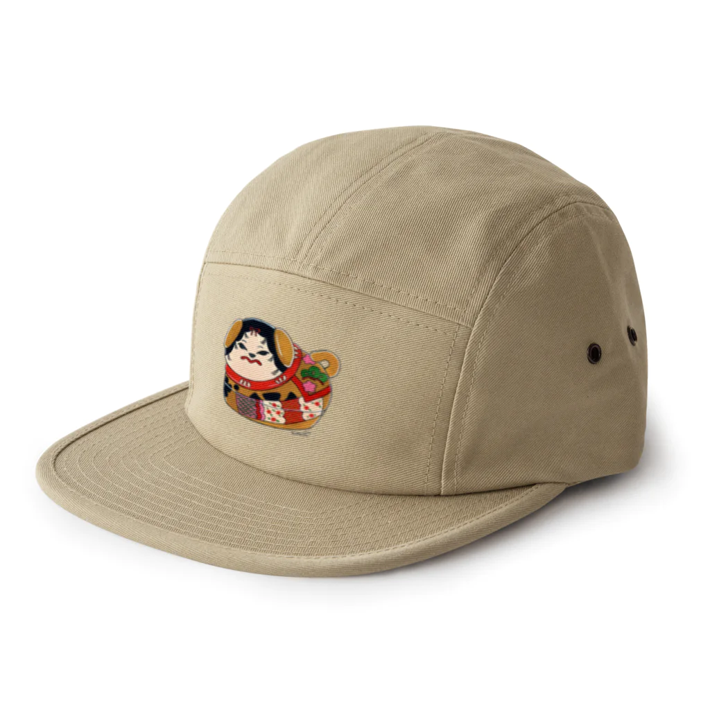 YUM DOLLSの犬箱 5 Panel Cap