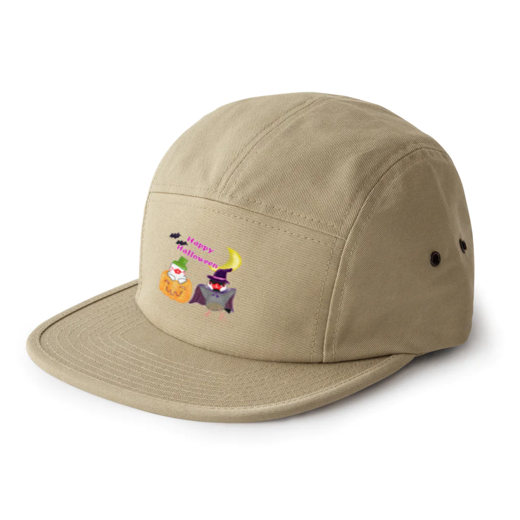 Lily bird（リリーバード）の楽しいハロウィン文鳥ず 5 Panel Cap