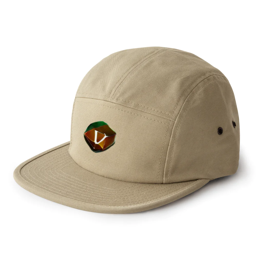 villonのチョコレート　多面体　ワンポイント　シンプル 5 Panel Cap