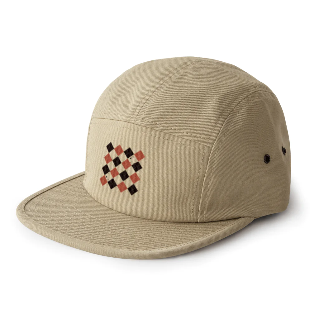 WKのミュージアムショップの左ヒラメに右カレイなアーガイル 5 Panel Cap