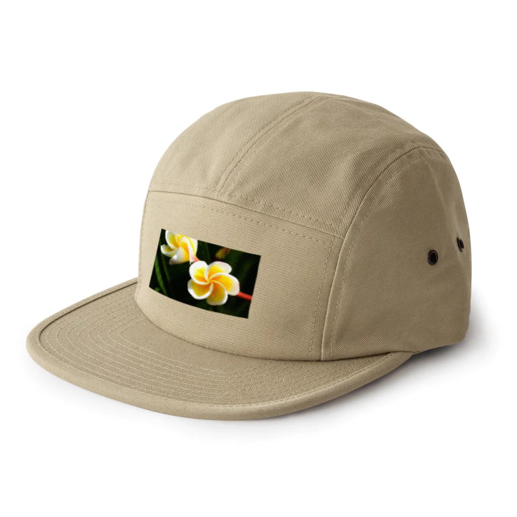 kamakiri3のFlower of the Heart　プルメリア 5 Panel Cap