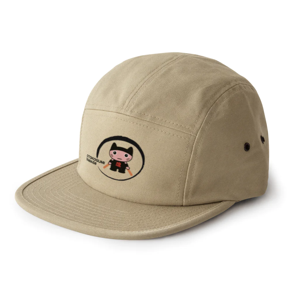 miyangicの男組太鼓魂七猫にゃん衆LGー大OTOKO-LG 5 Panel Cap