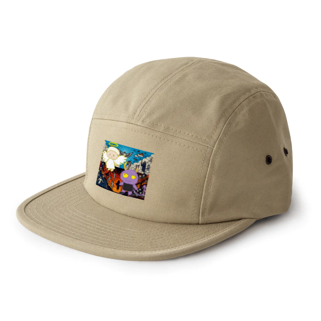 Ａ’ｚｗｏｒｋＳのらくがきのてんしとらくがきのあくま 5 Panel Cap