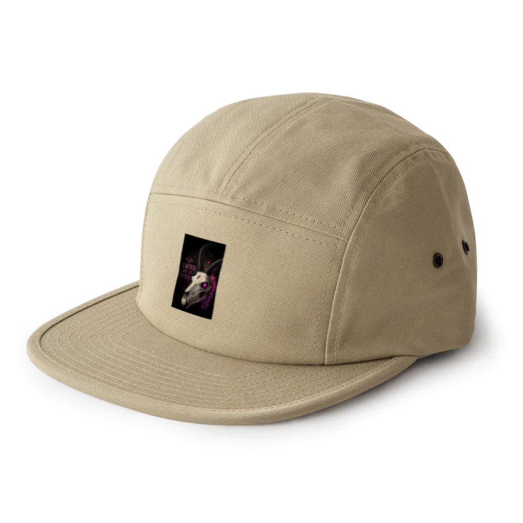 Rua 47のダークスカルTシャツ 5 Panel Cap
