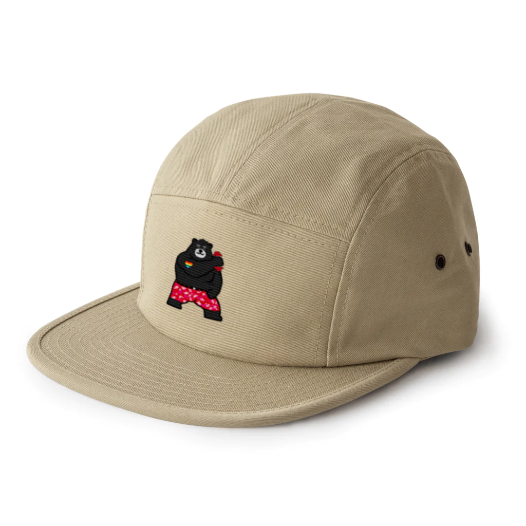 くーまんの部屋🐻のナイスバルク！！黒熊🧢 5 Panel Cap