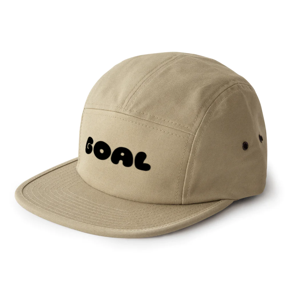 happy_25chanのジェットキャップ【GOAL】カーキ 5 Panel Cap