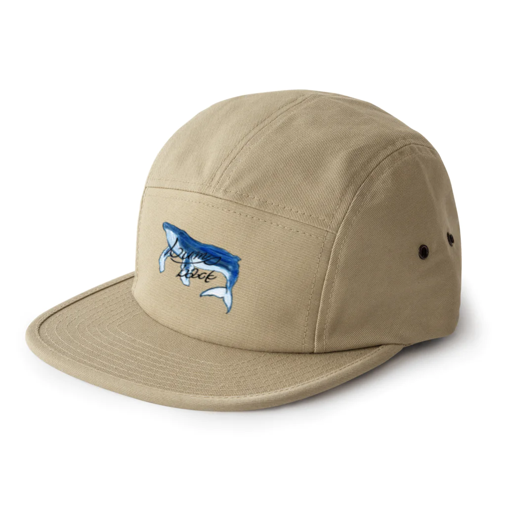 碧そよぐなぜか閉店しない服屋のhump back whale 5 Panel Cap