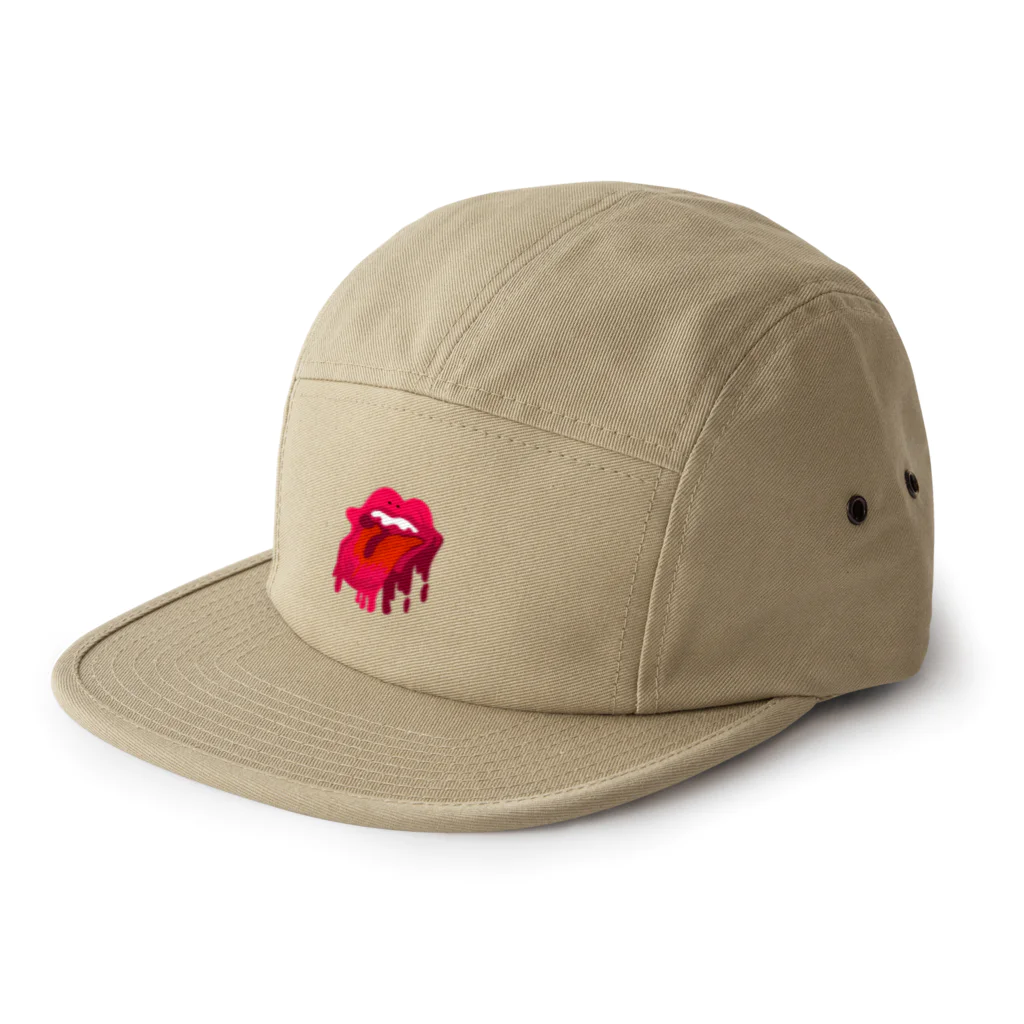 ぐにゃんじROCKのぐちゃっとしたくちびる 5 Panel Cap