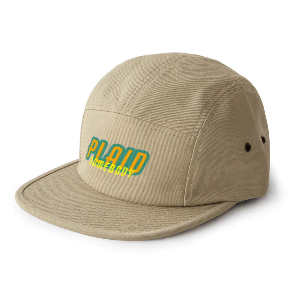 QB🦖のPLAID_m 5 Panel Cap