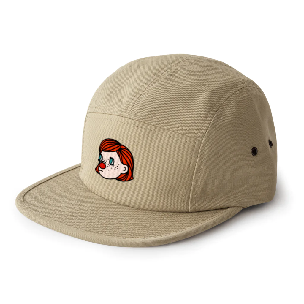 Kaoruko Negish｜画家の赤鼻の女の子 5 Panel Cap