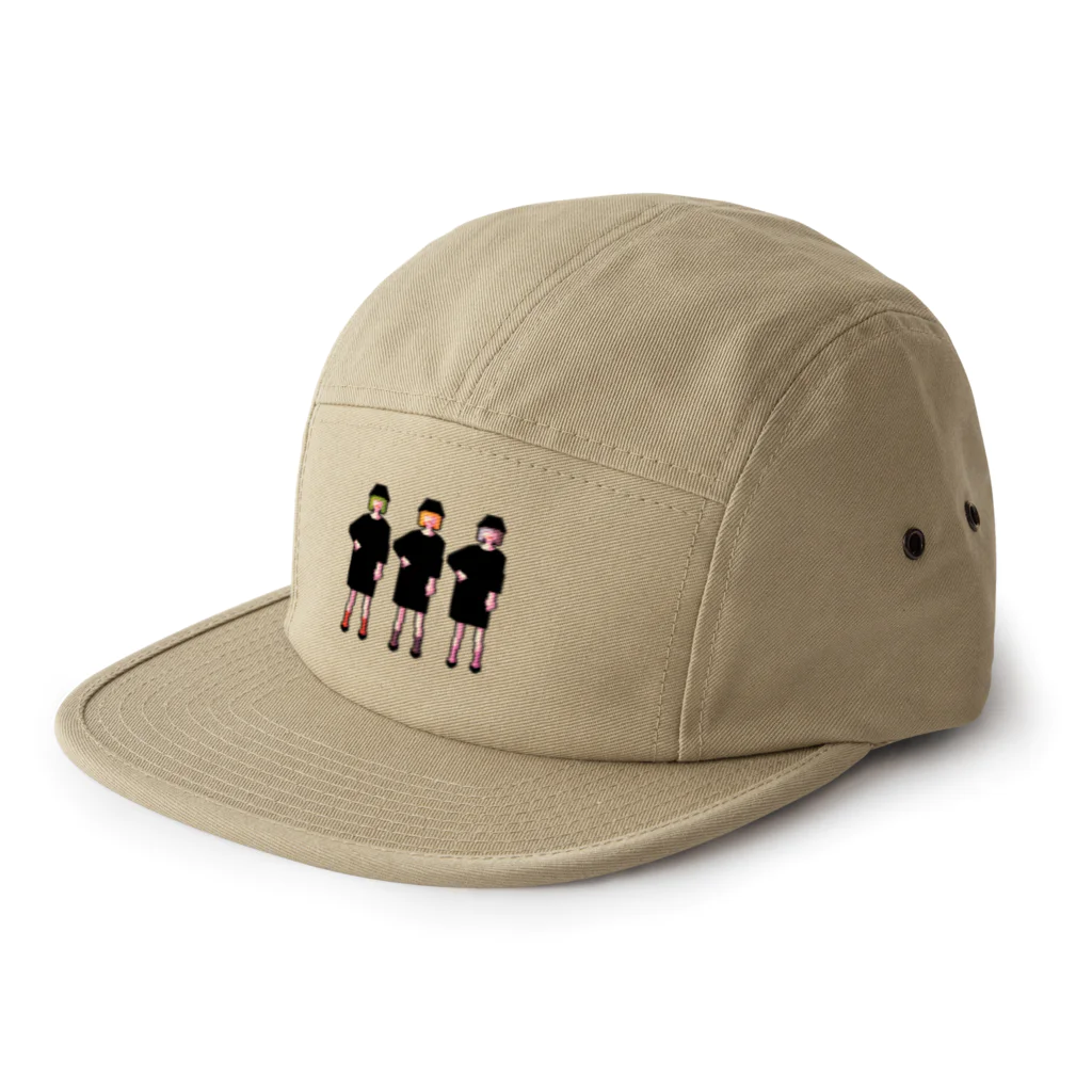 ずぅんの三人の女の子 5 Panel Cap