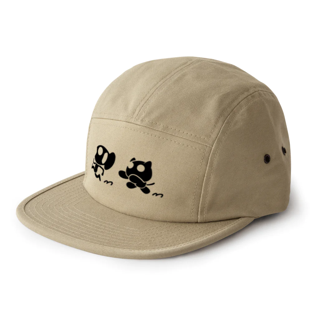 テツロー/TETSUROのKURONEKO &SAKANA RUN 5 Panel Cap