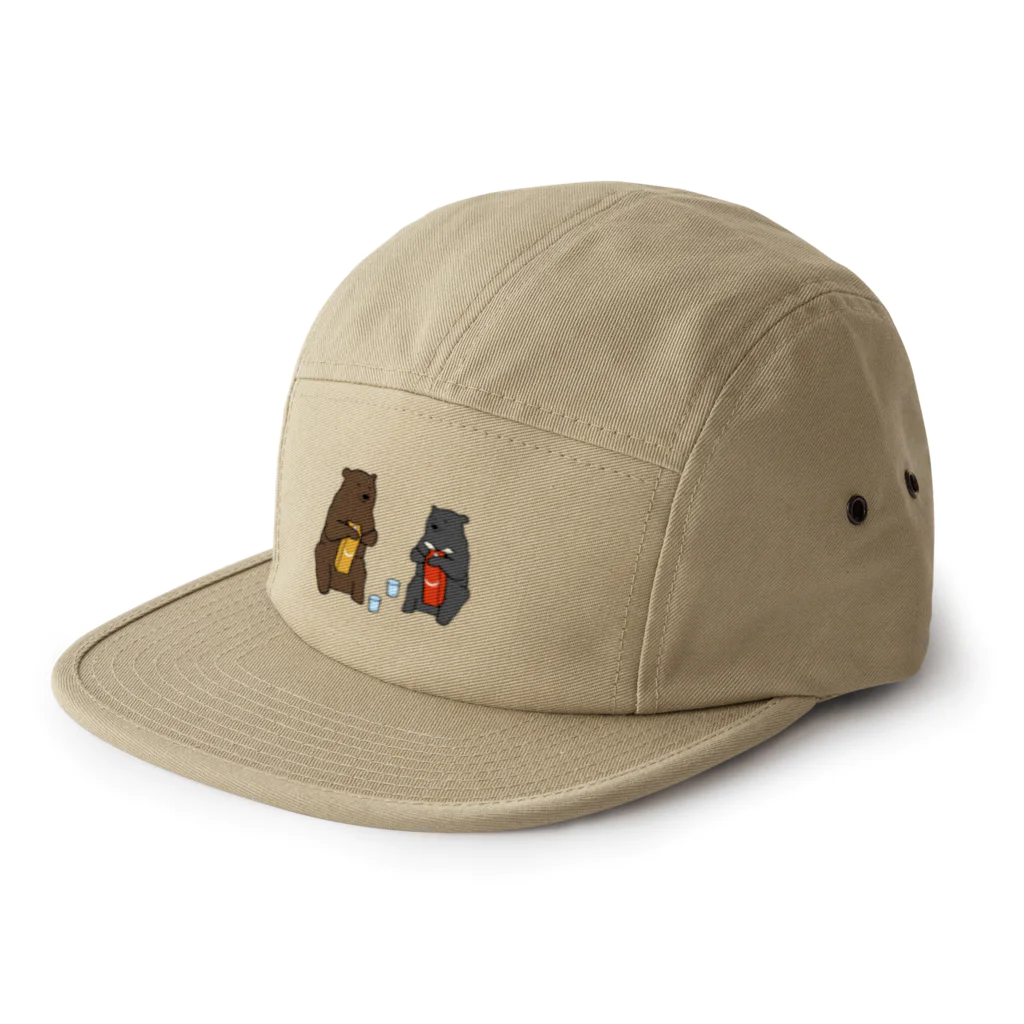 カモシカ亭のヒグマとツキノワグマと日本酒 5 Panel Cap