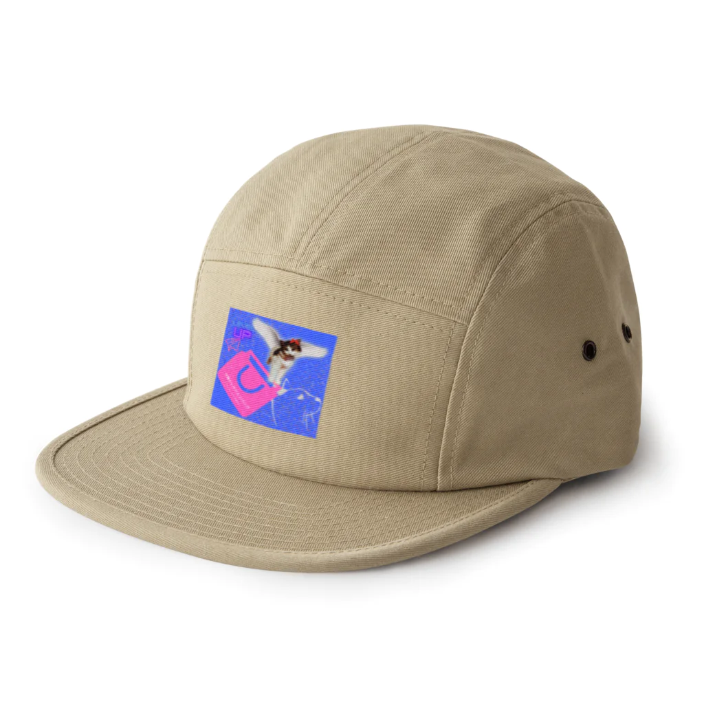 momo_emiのmomo_emi バッグがあればとりあえず入る猫 5 Panel Cap