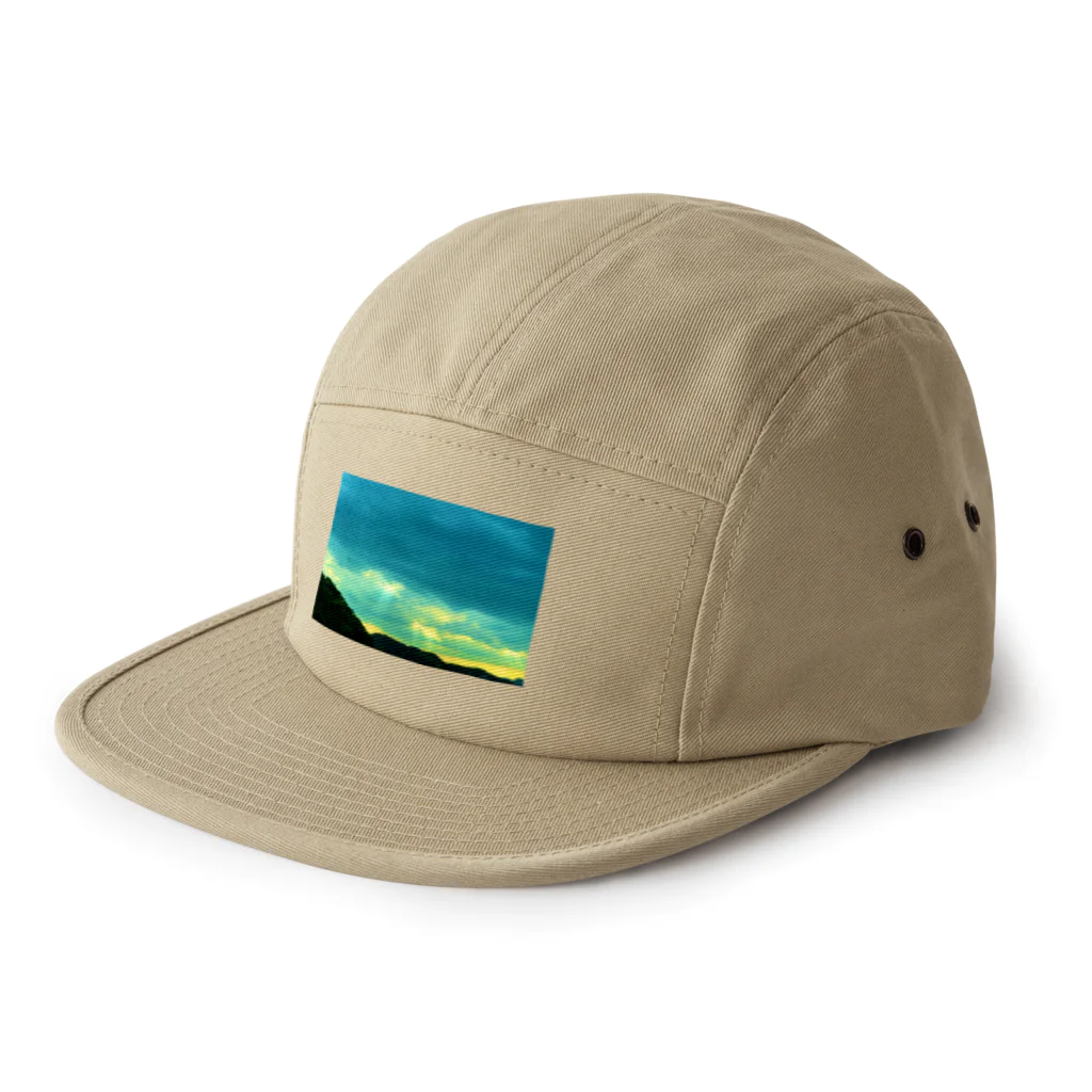 水彩屋のjellyな空色 5 Panel Cap