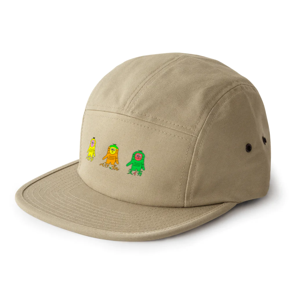 マクマク屋のお絵かきのサルのSARU！！3兄弟！！（夏限定） 5 Panel Cap