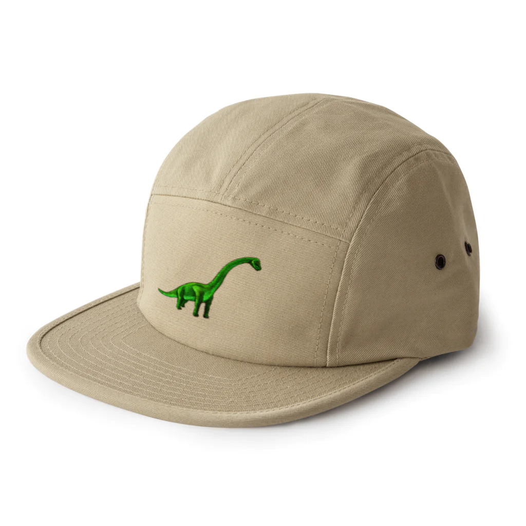 油絵描きの小物売り場のブラキオサウルス（ファッション） 5 Panel Cap