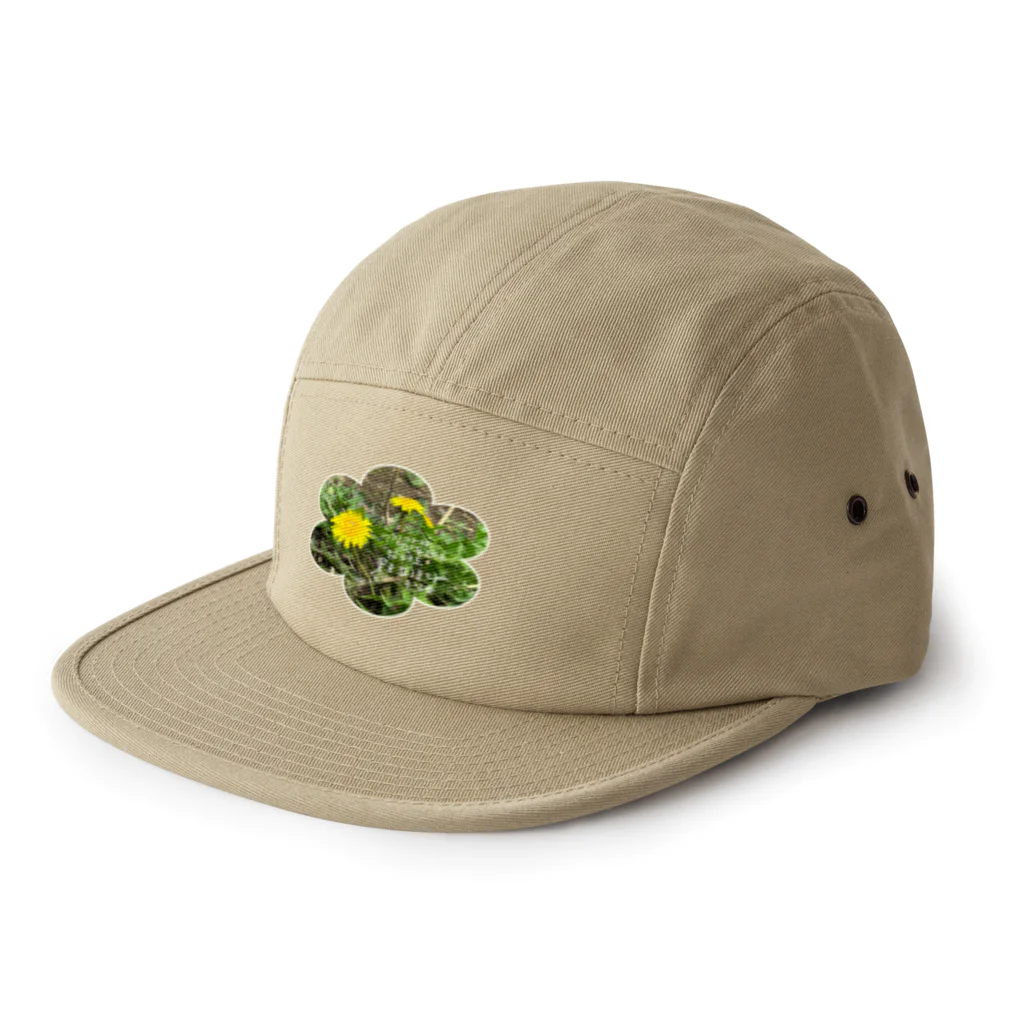 大安門堂の踏まれても咲く道端のたんぽぽ 5 Panel Cap