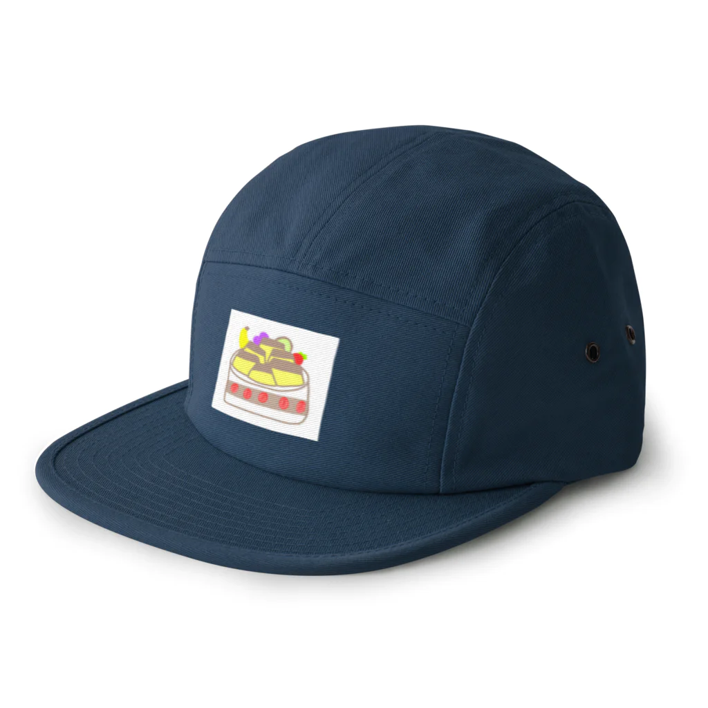 きょっぴの落書きのプリンいっぱいケーキ 5 Panel Cap