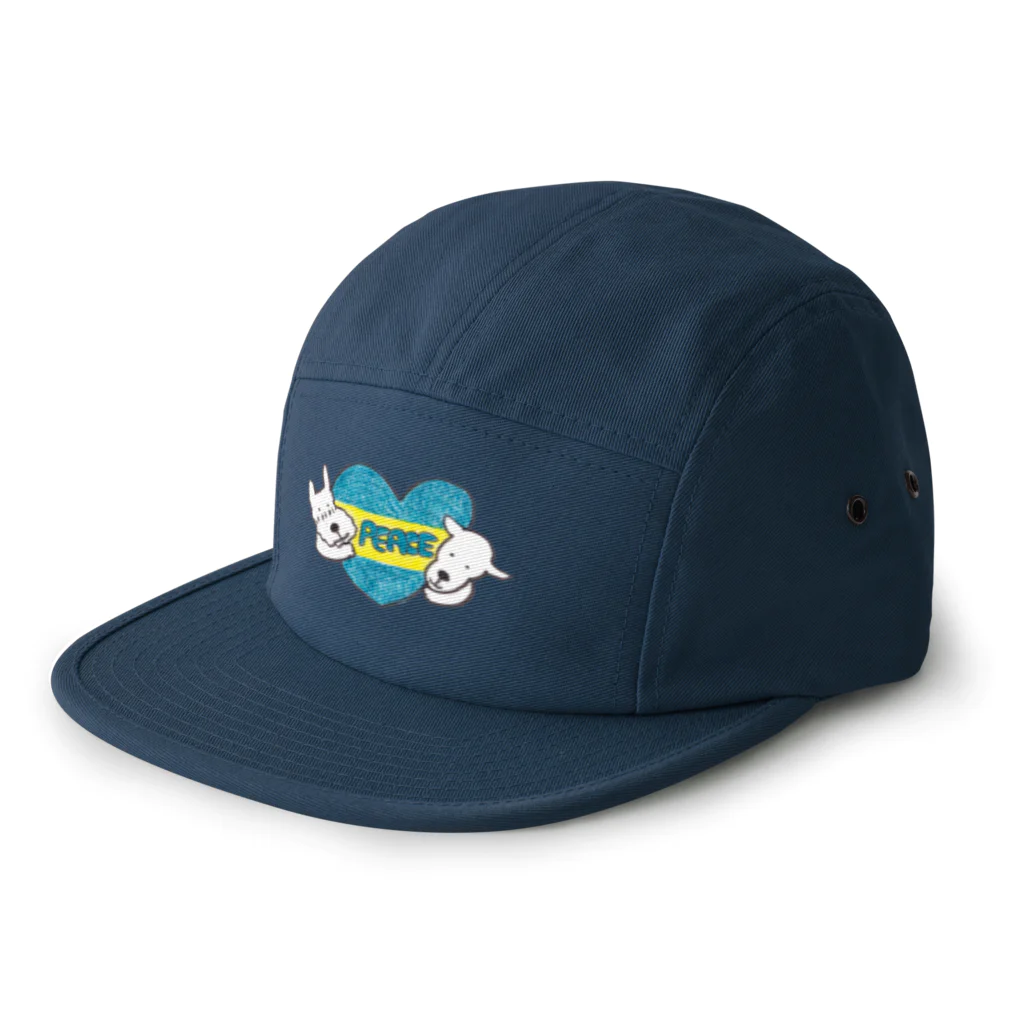 ウクライナのワンコ応援団のウクライナ応援団　paritora 5 Panel Cap