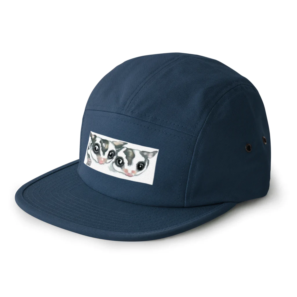 wanwanartの仲良しフクロモモンガ 5 Panel Cap