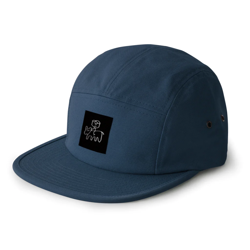 HideNakの乗馬王にオレはなる！（ブラック白抜き） 5 Panel Cap