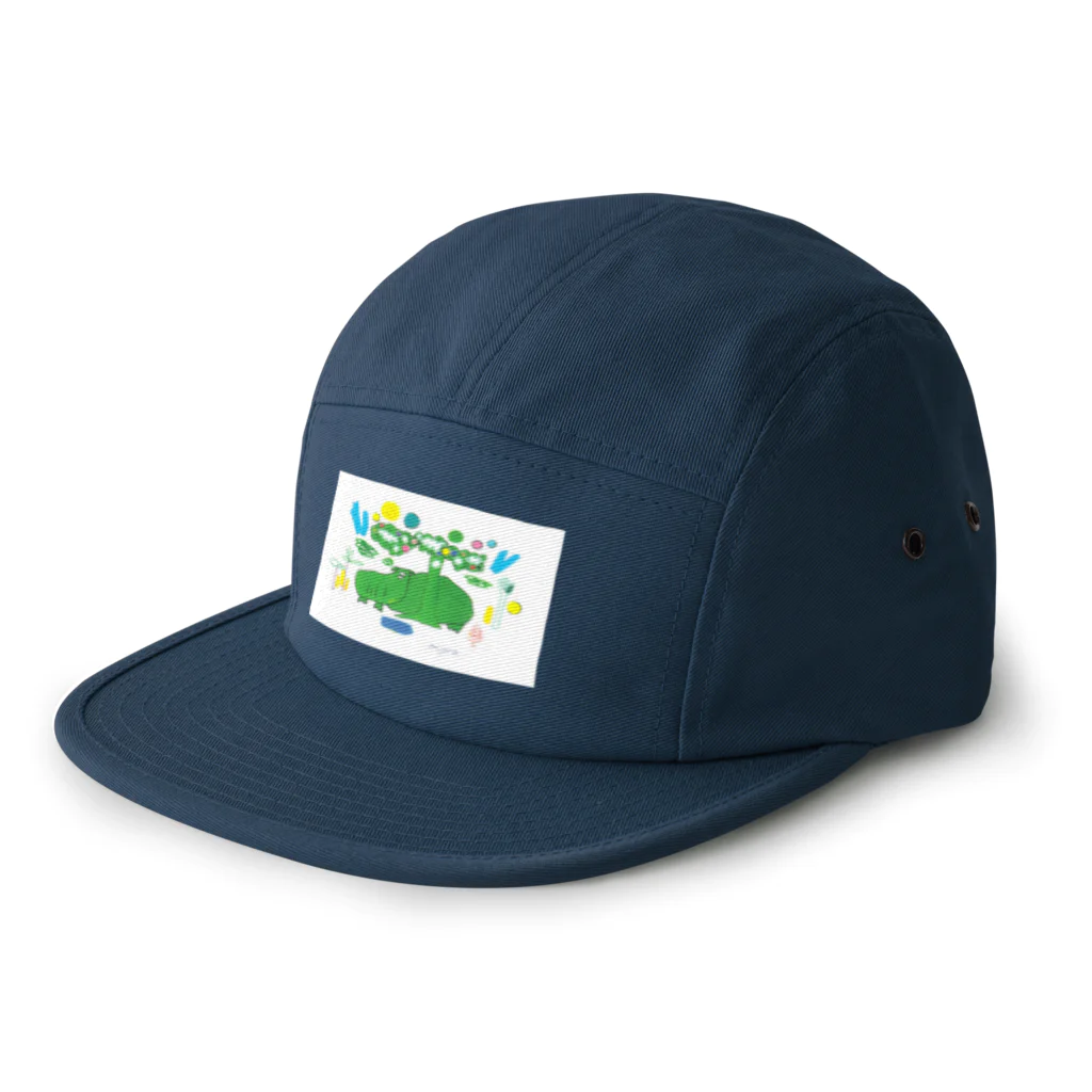 タナカミノルのユーモアイラストショップのカバドッグ 5 Panel Cap