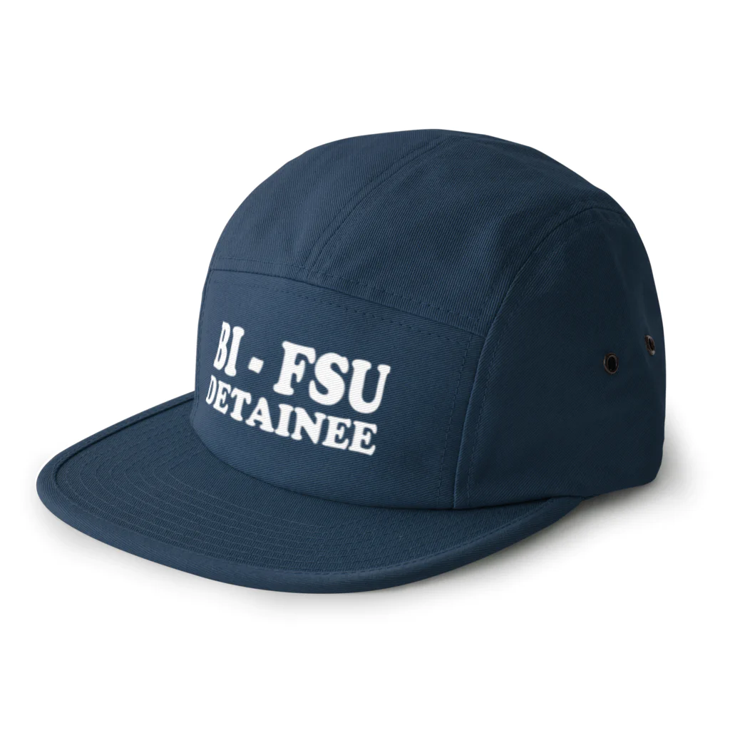 DRIPPEDのBI-FSU DETAINEE 白ロゴ 5 Panel Cap