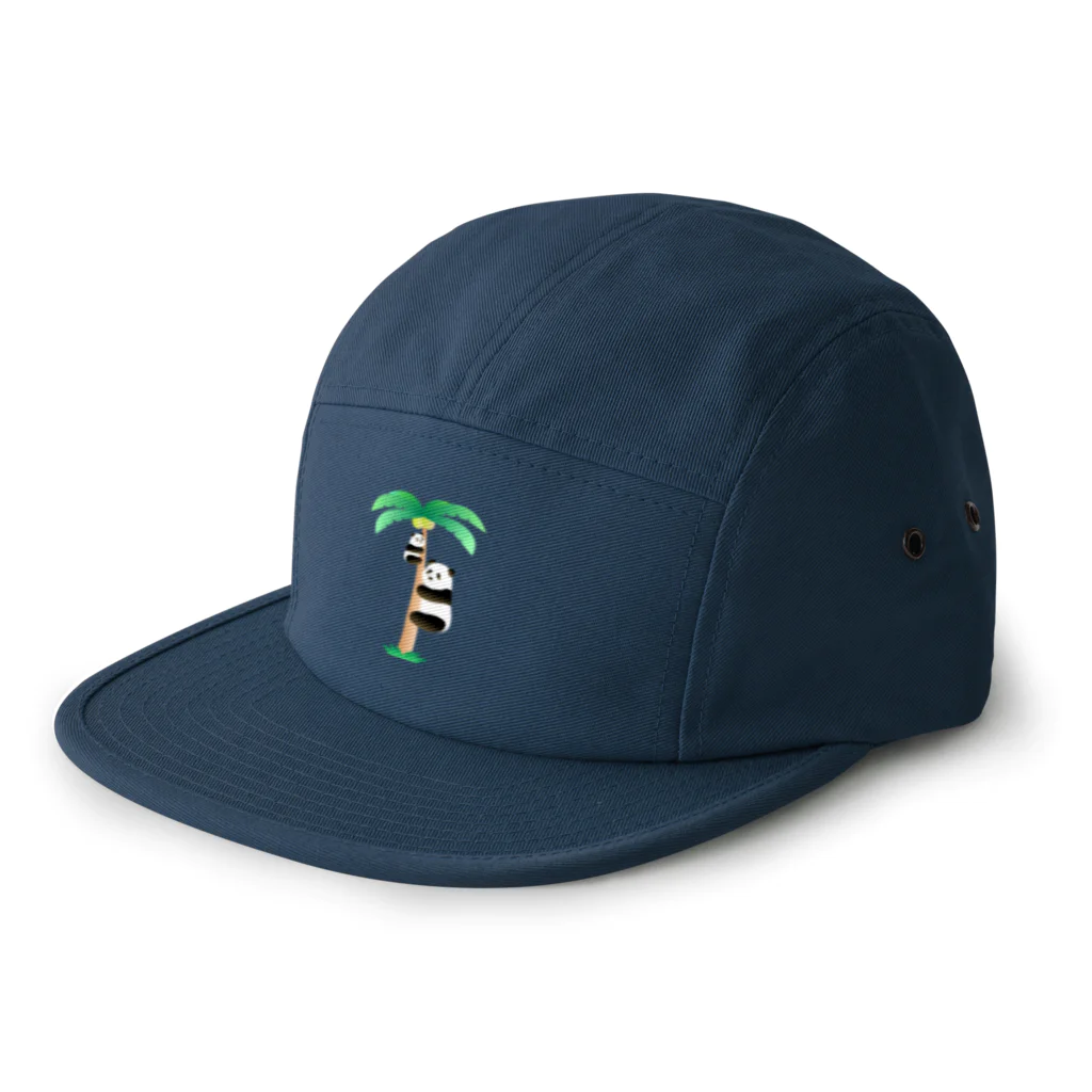 パンダむんのヤシの木に 5 Panel Cap