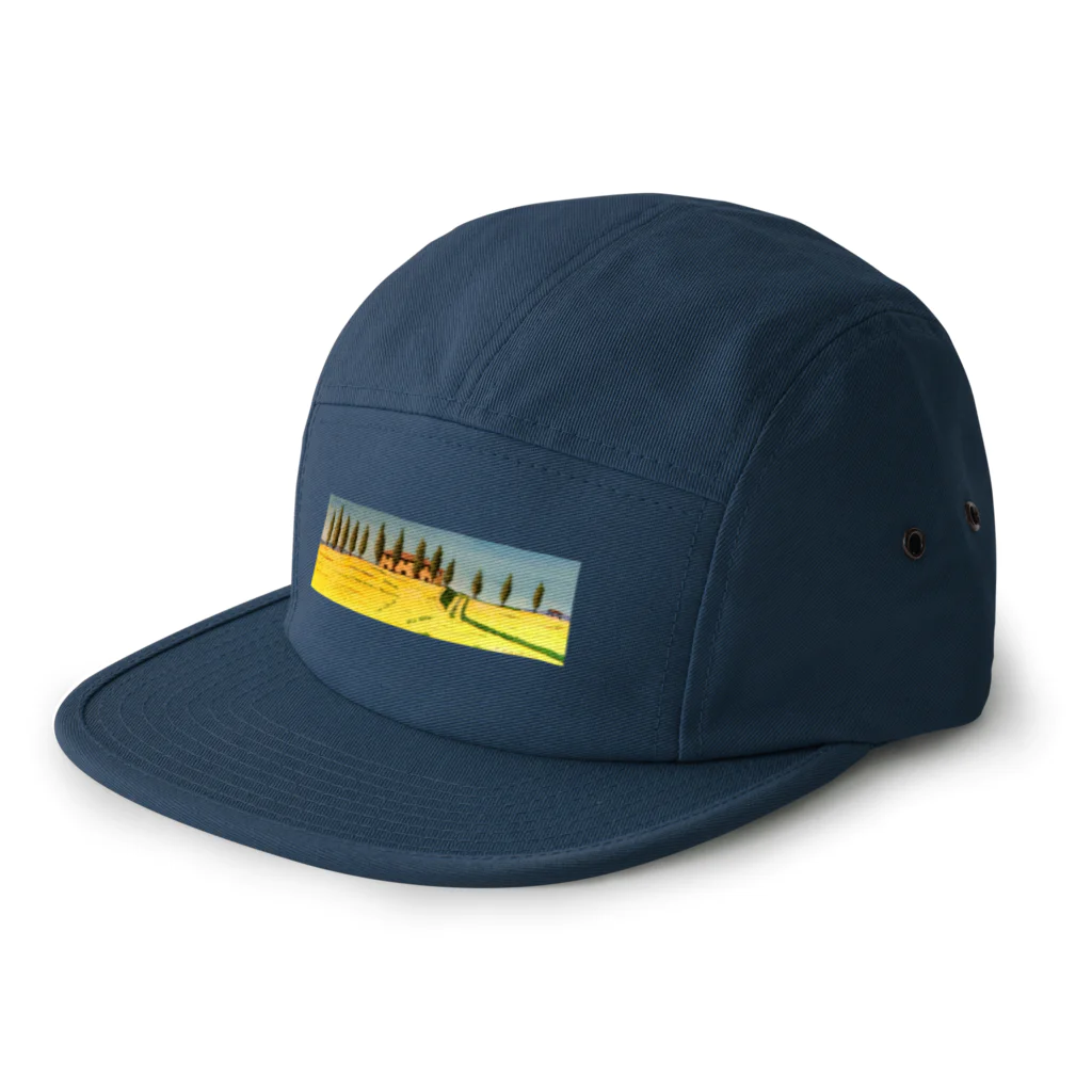 がぶちゃんのトスカーナ糸杉の風景 5 Panel Cap