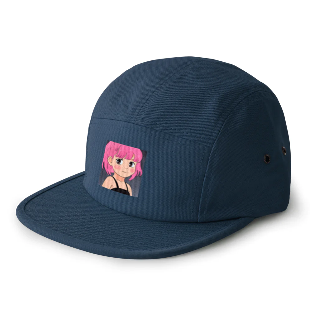 ワンダーワールド・ワンストップのピンク髪の少女② 5 Panel Cap