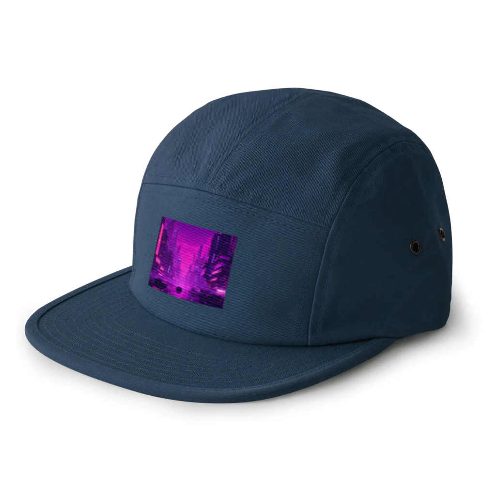 3tomo6's shopのpurple 5 Panel Cap