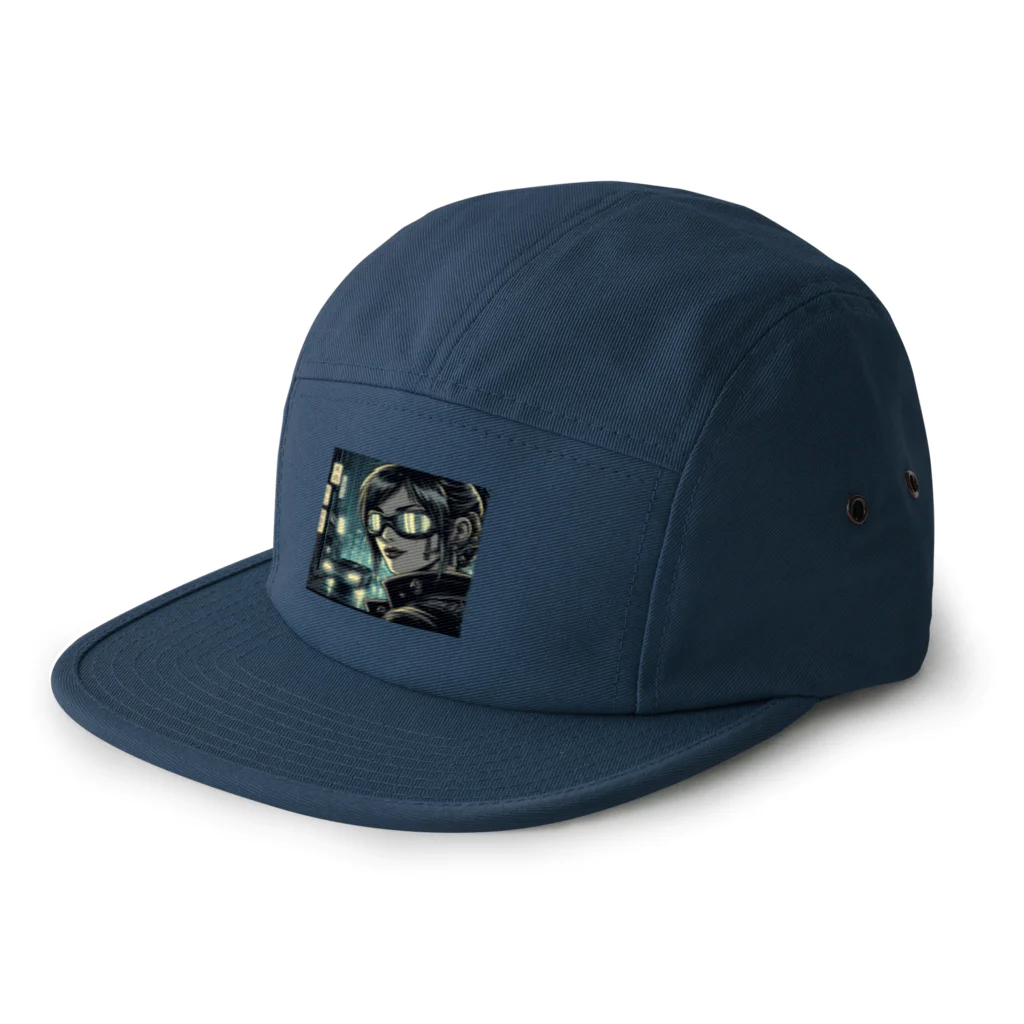 kangekiのサイバーパンクガールNo.33 5 Panel Cap