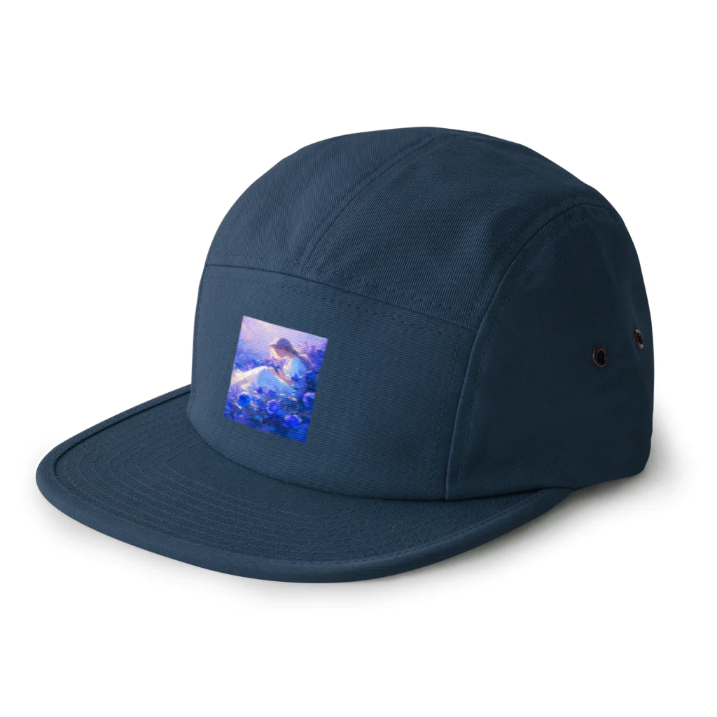 AQUAMETAVERSEの薔薇の香りに包まれて　BLUE PLUM  691 5 Panel Cap